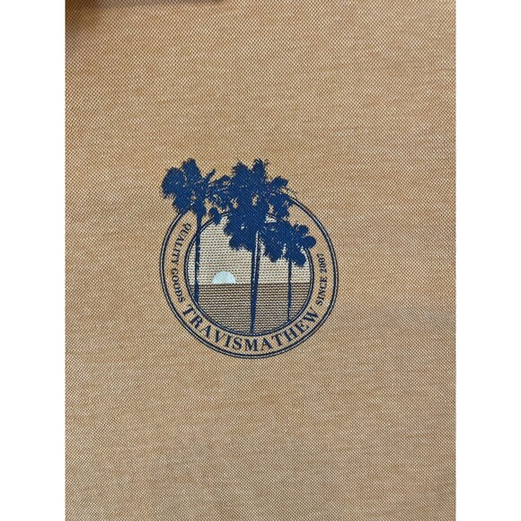 Travis Mathew Mens Brogrammer Heather Autum Sunset Golf Polo XXL - Picture 5 of 6